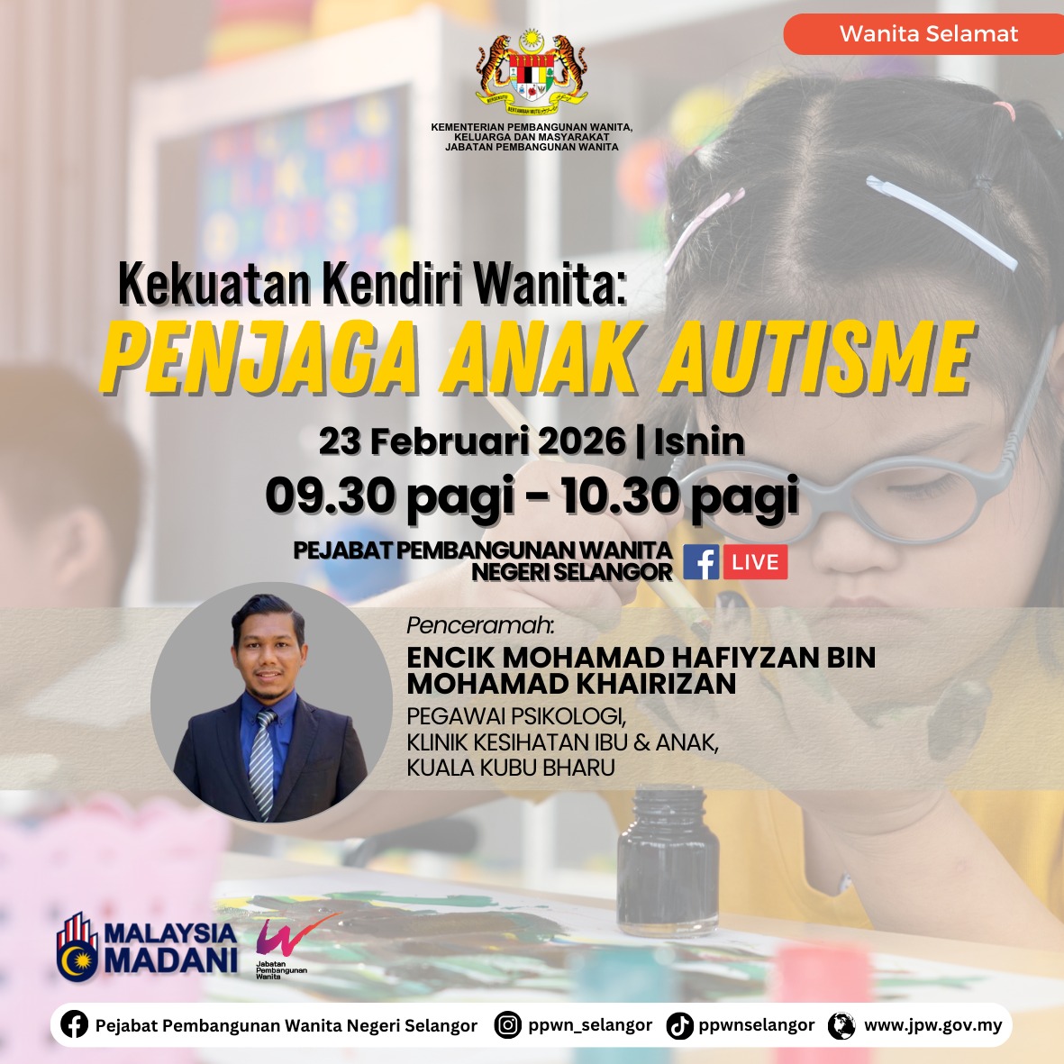 Wanita Selamat: Kekuatan Kendiri Wanita: Penjaga Anak Autisme